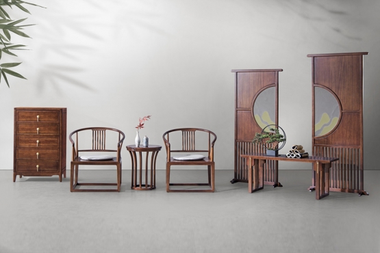 米乐官网登录家具新中式全实木庐境客厅家具太师椅屏风